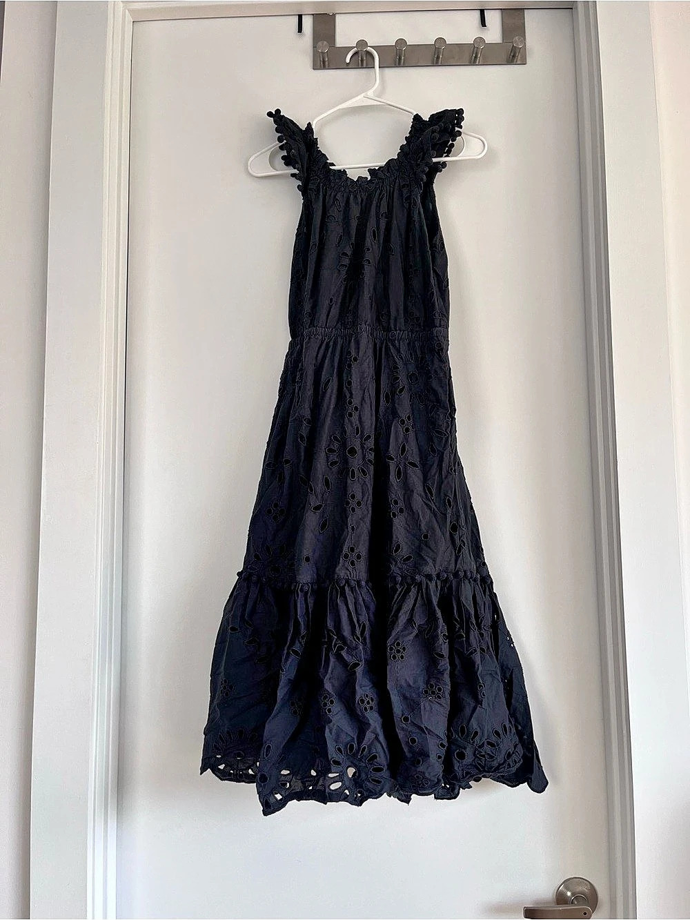 J.Crew Black Cotton Maxi Dress Size Small Like New